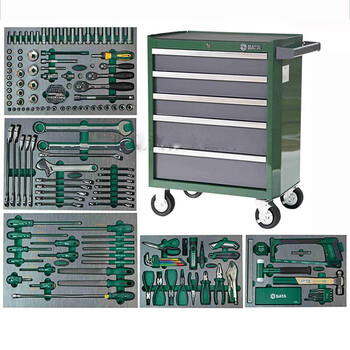 Sata sata repair tool set 09951 176-piece set + five-draw tool cart