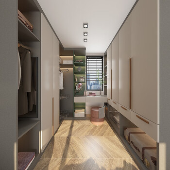 Oppolia bedroom wardrobe customization, modern and simple walk-in closet, open storage locker, whole wardrobe customization, customization fee, actual payment can be deducted from the same amount of payment