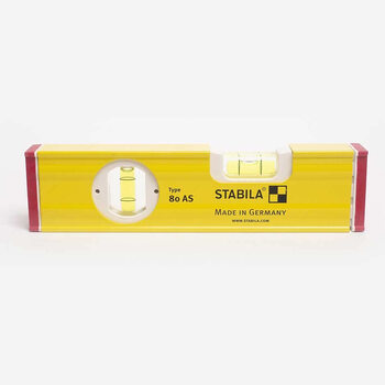Stabila 20cm german aluminum level manual measurement for home decoration yellow pack of 1