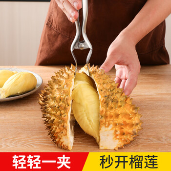 Necooks stainless steel durian special knife, durian knife opener, pliers, fruit splitter tool set, durian clip