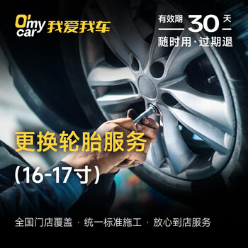 Replace 2 16-17 inch tires (including dynamic balancing)