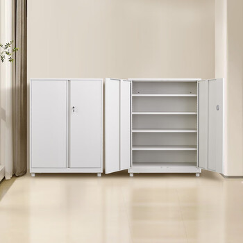 Steel shoe cabinet with lock, smart lock, storage and storage cabinet at the door of the house, integrated wall-mounted anti-theft and sun protection iron cabinet, 1040 height * 700 width mm, double door, key lock