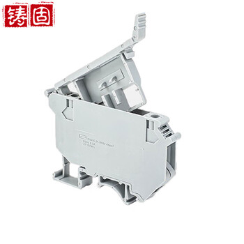 Cast-solid rail-type fuse terminal uk5-hesi rail-type thin terminal block can be installed with fuses universal terminal fixing clip uk5-hesi terminal without light 1 piece