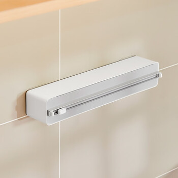 Saint xitao cling film cutter magnetic refrigerator shelf household cling film cover food special cutting box kitchen wall hanging universal tear-free tinfoil cutting box storage artifact gray white