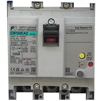 Fuji electric japan imported leakage circuit breaker ew100eag 3p 100a