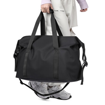 Ditd design in the design portable travel bag, short-distance business trip, large-capacity storage luggage bag, leisure sports fitness bag z21-06 large shoulder bag, black large size