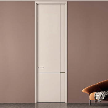 Paixiansen wooden door paintless bedroom simple modern environmentally friendly paintless door light gray