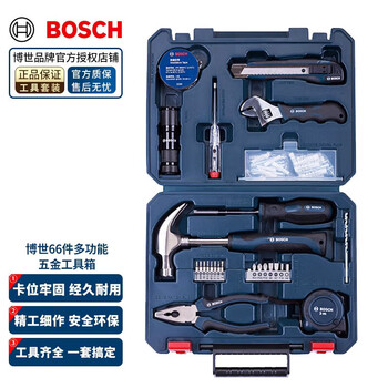 Bosch (bosch) household multifunctional set 12/66/108/15 pieces ratchet screwdriver hardware tool combination tool 66 piece tool set