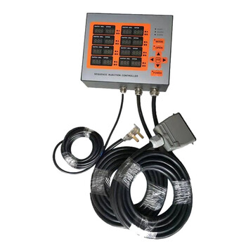 Hot runner timing controller delayer 8 sets of gas valves and oil valve time controller 8-point mold injection molding machine needle valve 12 sets of imported oil valves gas and oil universal controller