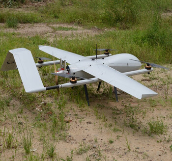 Lingle tf50 vertical take-off and landing vtol oil-powered fixed-wing uav surveying and mapping composite wing aircraft long-endurance customized light gray ready-to-fly kit