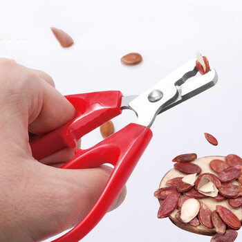 Furongjing melon seeds and pine nut shelling pliers, stainless steel household watermelon seed pliers, peeling peanut shells, nut clips, melon seed shelling device (1 piece)