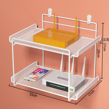 Lin jia boy wall-mounted router storage rack home tv set-top box storage rack wall punch-free wifi bracket