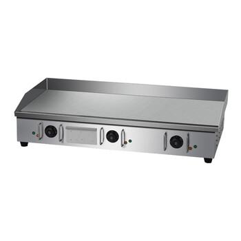 Hotkitch electric griddle, commercial large-scale hand-grilled cake machine, desktop grilled steak, flat griddle, iron plate, squid, grilled cold noodles, enamel stainless steel gas griddle, stall snack equipment, 0.9m electric griddle (10mm thick griddle)