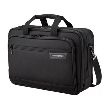 Samsonite briefcase crossbody bag laptop bag hand-held 15.6-inch business 2 high-end business shoulder bag black black men's bag 15.6-inch us direct mail