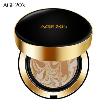 Love love love age20s new three-color latte art air cushion bb isolation concealer moisturizing long-lasting oil control foundation for women black box 21# ivory white 14g*2
