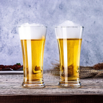 Ocean imported beer mug glass large draft beer mug german craft beer mug creative draft beer mug juice cup home beer mug pansela beer mug 340m two pack