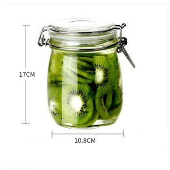 Liuyang sealed jar buckle honey tea enzyme sealed bottle glass storage pickle jar kimchi jar buckle 1000ml