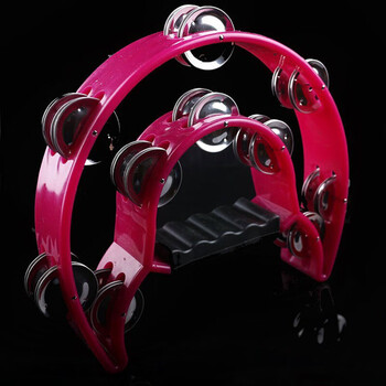 Shanbei is suitable for large metal sand drum percussion instruments ktv band tambourine accompaniment performance sand hammer adult iron sand drum large purple rattle