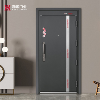 Hele doors hele doors grade a door-leyun light luxury and simple style anti-theft entry door steel door can be customized 2050*960 single leaf
