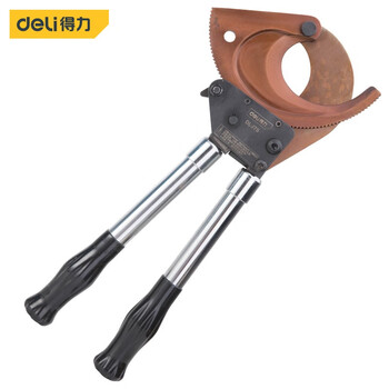 Jie yu cat ratchet cable cutter large mouth cable scissors steel strand scissors gear type bolt cutter wire rope scissors 75mm ratchet cable cutter dl-j75