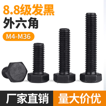 Jinggong grade 8.8 hexagonal screws, hexagonal bolts, high-strength flat head hexagonal screws m4-m36 m6*30 (full thread/20 pieces)