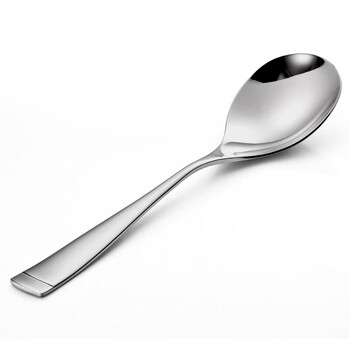Lucuku 304 stainless steel male serving spoon hotel restaurant household thickened spoon long handle large serving spoon