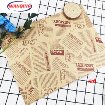 Disposable tablecloth, small size, placemat paper, oil-absorbent take-out meal paper pad, dining table disposable paper, japanese dinner plate pad paper, western food tray paper, 100 sheets of kraft paper