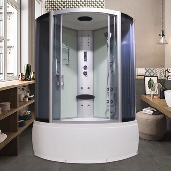 Wulang machinery (can be installed on the door) shower room bathing room with bathtub bathroom sauna room integrated bathtub 120*120*220cm white with steam