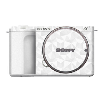 Meibendo suitable for sony zv-e10 second generation body protective film sticker zve102 generation all-inclusive sticker 3m skin texture white skin + nordic triangle white