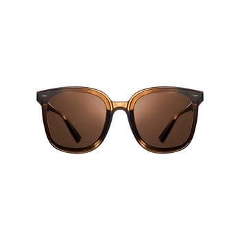 90% new mijia mijia xiaomi square frame polarized sunglasses hd unisex driving anti-uv sunglasses amber brown
