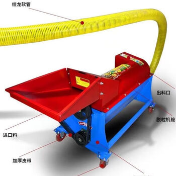 Jiujuhe customized electric corn thresher, small household fully automatic corn threshing machine, new type of dragon peeling and bagging machine, dragon type (without motor) 3 meters dragon