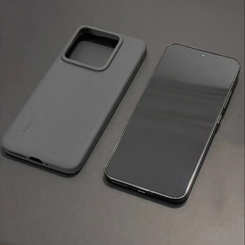 Suitable for xiaomi 14pro original liquid silicone mobile phone case xiaomi 14pro protective cover 14 comes with disassembly case 14 black gray