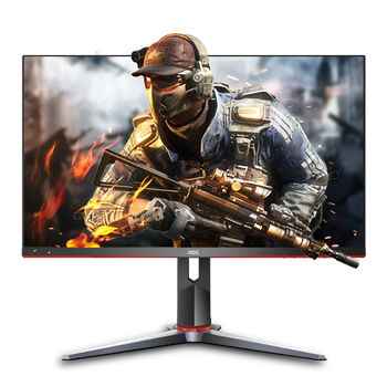 95% new aoc 27-inch ips wide color gamut 165hz hdr mode technology 1ms response straight male cannon ergonomic stand gaming e-sports computer monitor 27g2sp
