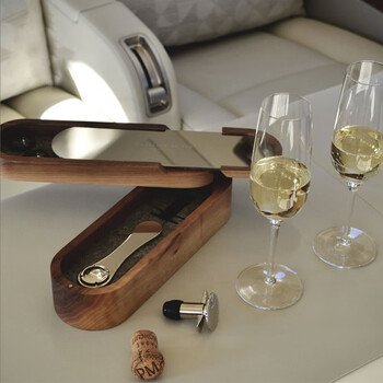 L atelier du vin 1926 french imported high-end champagne bottle opener walnut gift box sparkling wine stopper wine set