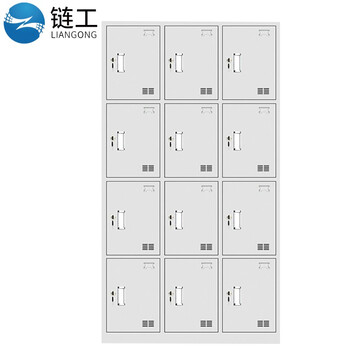 Chain worker iron cabinet dormitory employee cabinet twelve door locker storage locker cabinet with lock 12 doors 900*350*1800mm