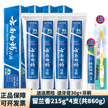 Yunnan baiyao toothpaste spearmint 215g*4 pieces
