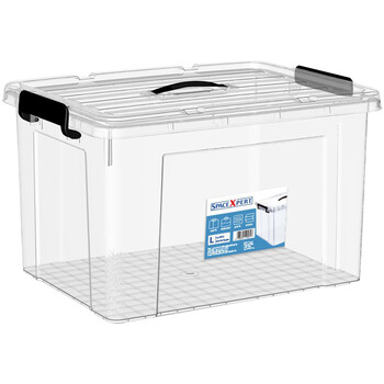 Lautee wsc0004 transparent storage box thickened large storage box portable storage box waterproof and moisture-proof plastic box 40l