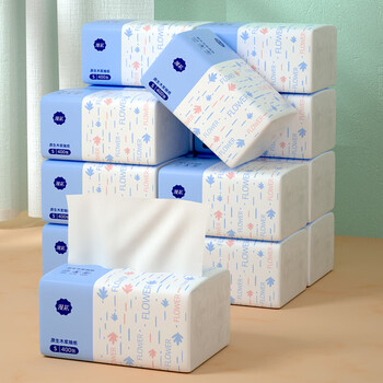Manhua paper towels, 400 sheets, hand-wiping paper facial tissues, 5-layer napkins, full box, household paper, toilet paper, 5 layers, 400 sheets*10 packs