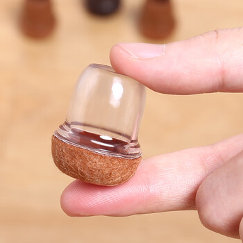 Protective home chair foot pads stool leg protectors stool leg protectors wear-resistant silencing pads transparent color 8 pack