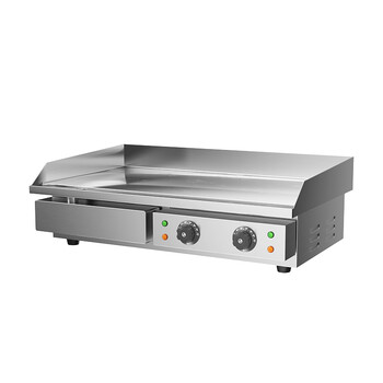 Topkitch electric griddle, commercial teflon hand cake machine, electric squid fried rice, teppanyaki equipment, grilled cold noodle machine 820d (chrome-plated version)