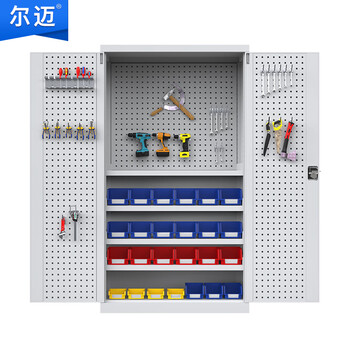 Ermai industrial heavy duty tool cabinet storage cabinet iron cabinet tool organizing cabinet workshop storage cabinet hardware tool cabinet gray five layers