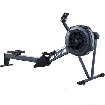Airrower wind resistance rowing machine gym commercial air rower home exercise simulation pad black