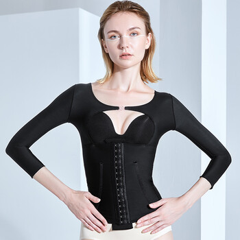 Huai mei phase ii arm and waist top 6038j black (excluding underwear and bra) xs