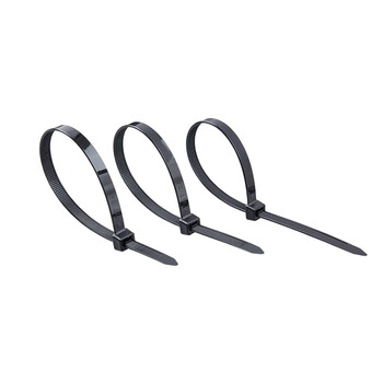 Deweishi self-locking nylon tie 5*300mm width 4.8mm black rolled strip 100 pieces/pack