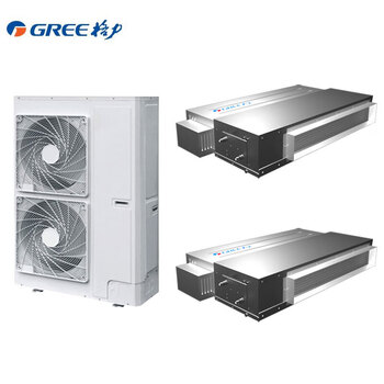 Gree central air conditioner 10 hp one-to-two duct machine dc variable frequency heating and cooling 380v multi-connected commercial industrial office air conditioning unit outdoor unit gmv-250wl/la small 10 hp second-level energy efficiency indoor unit gmv-nd120pm/ls