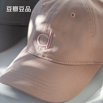 Douban baseball cap pink unisex curved brim hat couple style korean style embroidered peaked cap cap girth adjustable 56~59cm