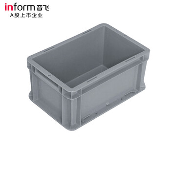 Inform turnover box european standard eu box storage box thickened plastic auto parts logistics box 300*200*147mm default gray (blue please note)