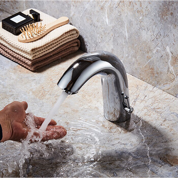 Guyuan induction faucet hot and cold water copper high quality infrared intelligent fully automatic induction faucet 6186ab