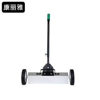 Kangliya k-2678 hand push magnetic sweeper workshop factory iron suction car iron filings removal magnetic cleaning car 36 inches