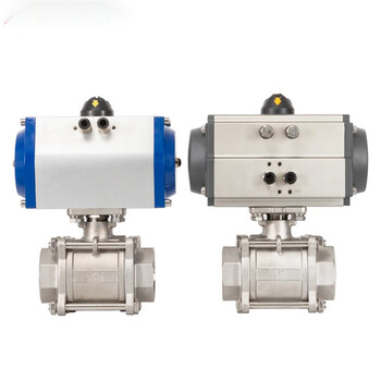 Initial concept q611f-16p pneumatic quick shut-off valve pneumatic stainless steel three-piece dn100 at